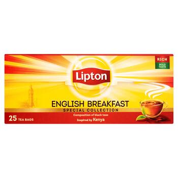 Melnā tēja LIPTON, English Breakfast, 25gab (450-16865)