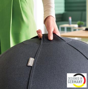 Aktīvā sēdbumba Leitz Ergo ar atsvara funkciju 65cm, tumši pelēka (350-01790)