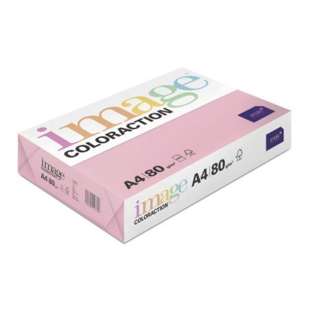 Krāsains papīrs IMAGE COLORACTION, A4, 80 gsm, 500 loksnes, CORAL / MID PINK (100-00076)