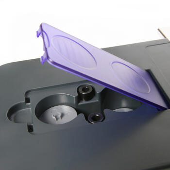 Caurumu perforators RAPESCO ECO P2200, 2 caurumi, 150 loksnes, melna/violeta (200-15350)
