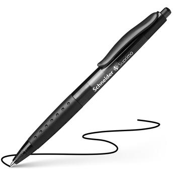Lodīšu pildspalva SCHNEIDER SUPRIMO 1.0mm melna tinte (200-06654)