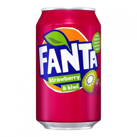 Gāzēts dzēriens FANTA Strawberry Kiwi, bundžā, 0.33l (DEP) (450-23022)