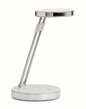 Galda lampa MAULpuck, LED spuldze, apaļa,  balta (250-08280)