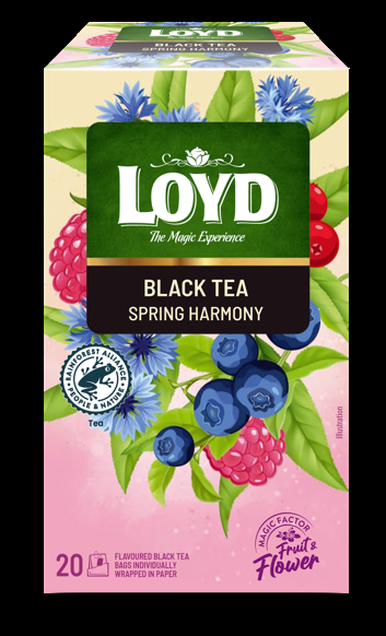 Melnā tēja LOYD Spring Harmony 20x1,75 g (450-25734)