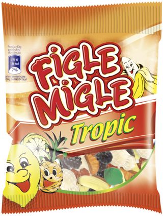 Želejkonfektes FIGLE MIGLE Tropic, 80g (450-08704)