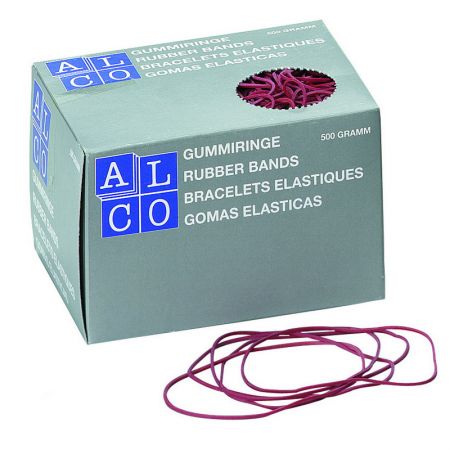 Gumijas naudas iesaiņošanai ALCO 1.5xD85mm, 500g, sarkana (200-03629)