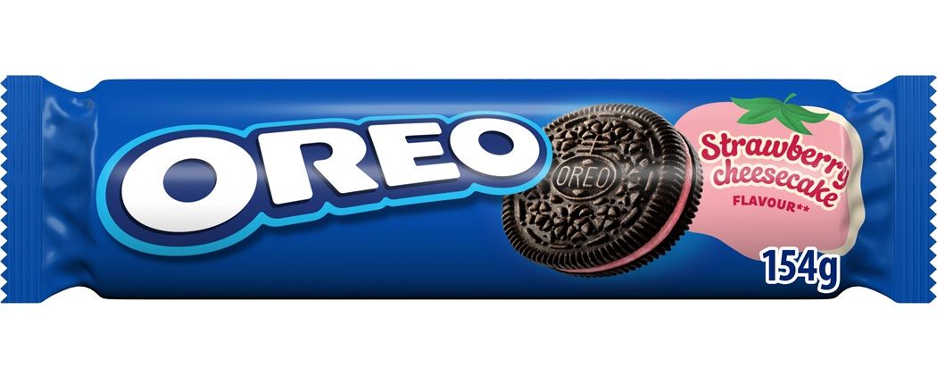 Cepumi OREO ar zemeņu siera kūkas garšu 154g (450-23379)