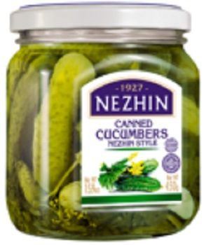 Gurķi marinēti NIZHYN , (5-7 cm), 450g/230g (450-22992)
