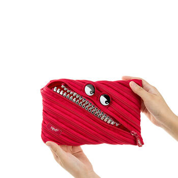 Penālis ZIPIT Grillz Monster Jumbo Pouch, ZTMJ-GR-RI, sarkanā krāsā (550-04975)
