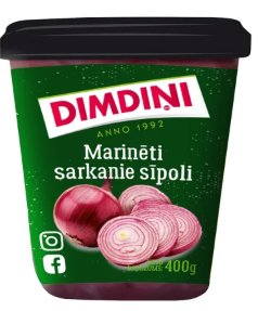 DIMDIŅI Marinēti sarkanie sīpoli , 400g (450-27275)