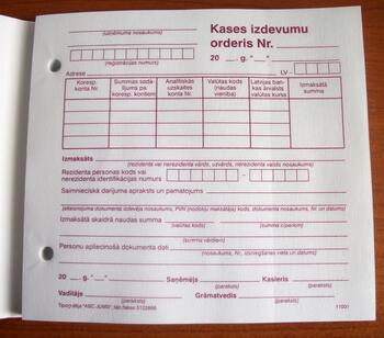 Kases izdevumu orderis A5Vspec 100 loksnes (100-09795)