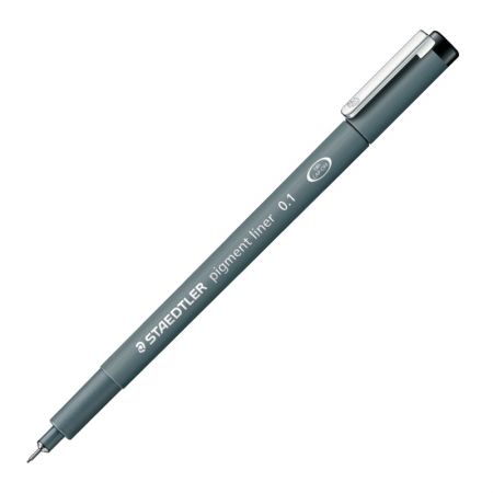 Pildspalva rasēšanai STAEDTLER PIGMENT LINER 0.1mm melna (200-00626)
