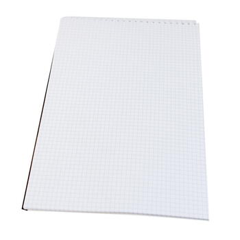 Bloknots ar spirāli ABC JUMS A4 formāts 96 lapas, spirāle no augšas, rūtiņu (100-04594)
