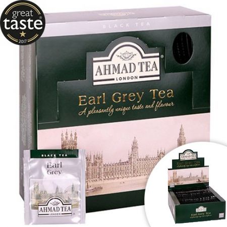 Melnā tēja AHMAD Alu Earl grey, 100 maisiņi x 2 g paciņā (450-01146)