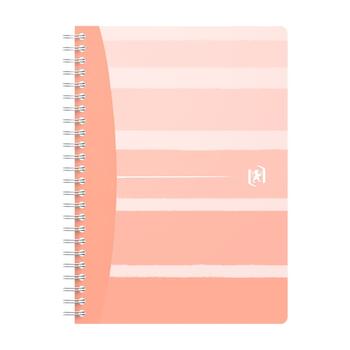 Piezīmju grāmatiņa ar spirāli OXFORD ICONIC, A5, 60 lapas, 90 gsm, līniju (100-10177)