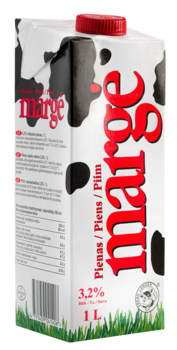 Piens MARGE 3.2 %, UHT, 1 L (450-00280)