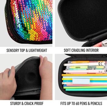 Penālis ZIPIT Glitter Sequins, disko (550-05835)