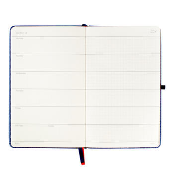 Klade - planotājs UNIVERSAL BLACK EDITION, A5,ar gumiju, krēmkrāsā (100-07410)
