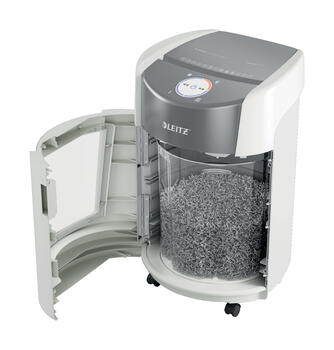 Papīra smalcinātājs Leitz IQ OptiMax Small Office 350, P5, 22L, balts (250-08949)