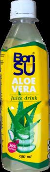 Aloe Vera sulas dzēriens ar alvejas mīkstumu (56%) BONSU, 500ml, PET (DEP) (450-25694)