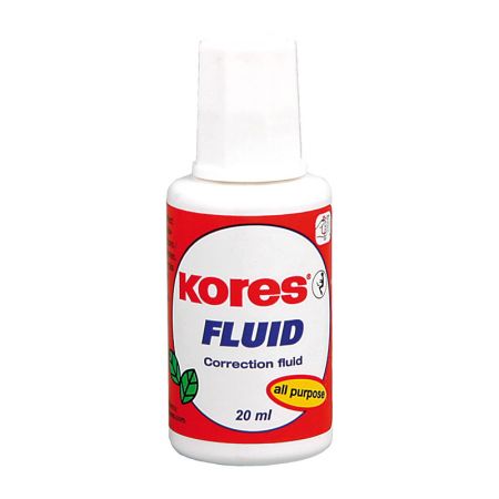 Korekcijas tepe KORES FLUID ar otiņu, 20 ml (200-07851)