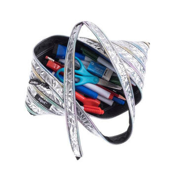 Penālis ZIPIT Metallic Jumbo Pouch, ZTJ-MT-2, sudraba krāsas (550-04990)