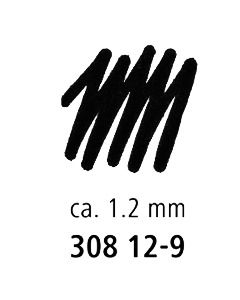 Pildspalva rasēšanai STAEDTLER PIGMENT LINER 1.2mm melna (200-08214)