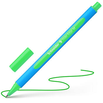 Lodīšu pildspalva SCHNEIDER SLIDER EDGE 0.7mm, zils korpuss, zaļa tinte (200-07217)