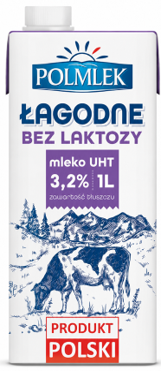 Piens POLMLEK, 3.2%, bez laktozes, 1l UHT (450-23446)