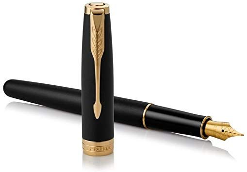 Tintes pildspalva PARKER Sonnet Matte Black GT Fine (200-13131)