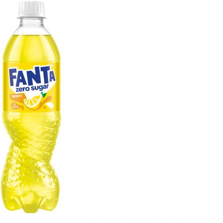 Gāzēts dzēriens FANTA Lemon Zero Sugar, PET, 0.5l (DEP) (450-23346)