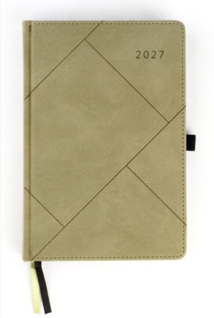 Plānotājs FASHION SPECIAL EDITION 2027, PU, A5, diena, gaiši zaļā krāsā (Latviešu valodā) (100-08062)