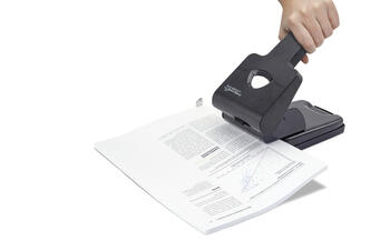 Caurumu perforators RAPESCO Germ-Savvy™: HD865, 2 caurumi, 50 loksnes, melns (200-15351)