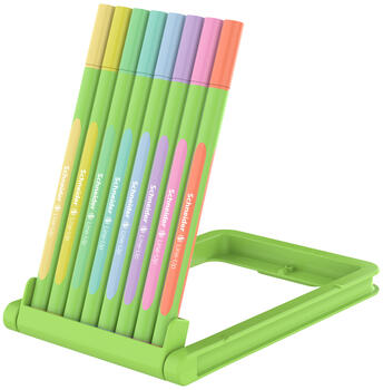 Flomasterveida pildspalva SCHNEIDER Line-Up 0,4 Pastel asso. Regulējams penāļa statīvs 8 gab (200-14982)