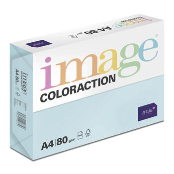 Krāsains papīrs IMAGE COLORACTION, A4, 80 gsm, 500 loksnes, BERMUDA / AZURE BLUE (100-00126)