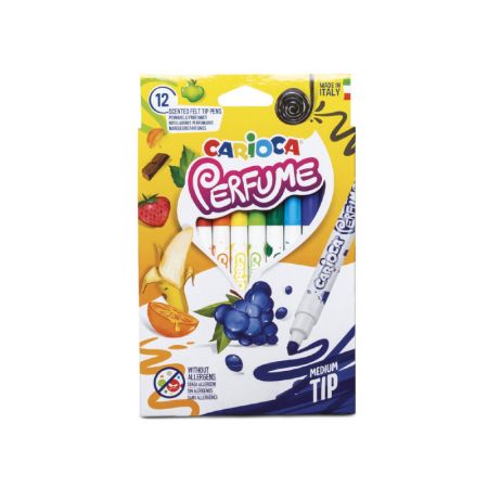 Flomasteri CARIOCA ar smaržu,  12 krāsas (200-05894)