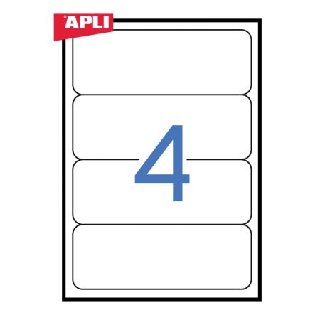 Uzlīmes APLI ILC ar izmēru 190x61mm, 25 loksnes/4 uzlīmes loksnē (100-00432)