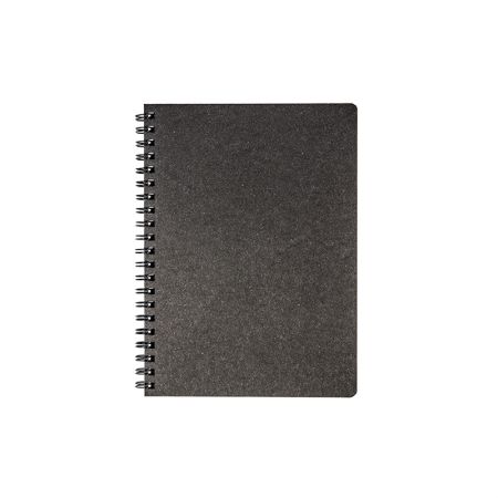 Klade - planotājs TIMER ar spirāli, 145 x 190 mm, 224 lapas, rūtiņu, kartona vāki, melnā krāsā (100-08265)