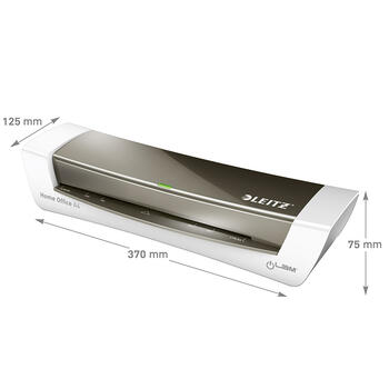 Laminēšanas ierīce LEITZ iLAM Home Office, A4, pelēkā krāsa (250-05334)