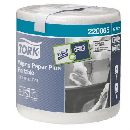 Papīra dvieļi TORK Advanced Plus Portable, 2 sl., 400 lapas rullī, 23.3 x 19.3 cm, 93 m, baltā krāsā (400-03713)