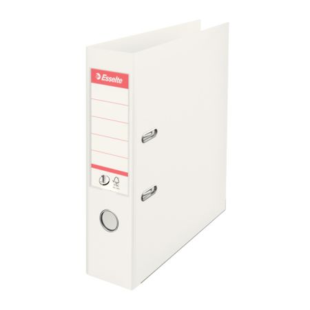 Mape-reģistrs ESSELTE VIVIDA No1 Power PP A4 formāts, 75mm, balta (150-00126)
