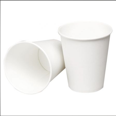 Papīra glāzes ABENA Gastro, 9cm, Ø8cm, 240ml, balti, PE, 8 oz, 0.432kg, 50gab (400-08379)