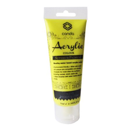 Akrila krāsa,75ml, 1206 citronu dzeltena (Lemon Yellow) (550-03411)