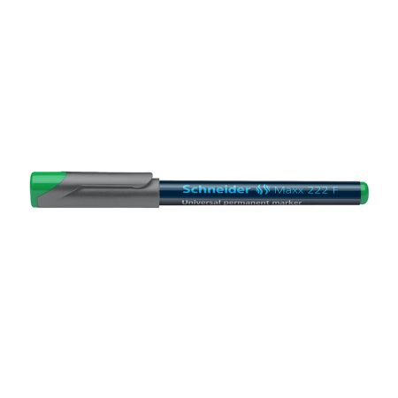 Noturīgais marķieris SCHNEIDER kodoskopa plēvēm OHP 222F, 0.7mm, zaļš (200-01501)