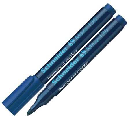 Noturīgais marķieris SCHNEIDER MAXX 130 konisks, 1-3 mm, zils (200-01426)