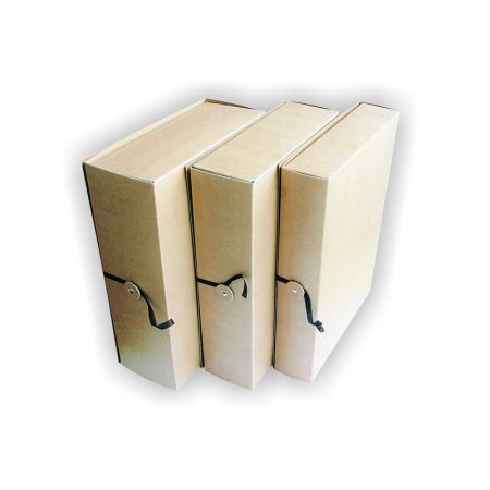 Arhīva kārba SMLT ar saitītēm, 80 mm, 235 x 80 x 320 mm, brūna (150-02867)