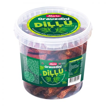 Grauzdiņi MARIO, ar diļlu garšu, 300g (450-23222)