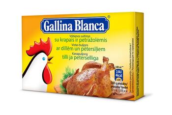 Vistas buljons ar dillēm un pētersīļiem GALLINA BLANCA, 8x10g (450-08197)