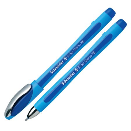 Lodīšu pildspalva SCHNEIDER SLIDER MEMO XB 1.4mm zils korpuss zila tinte (200-03720)