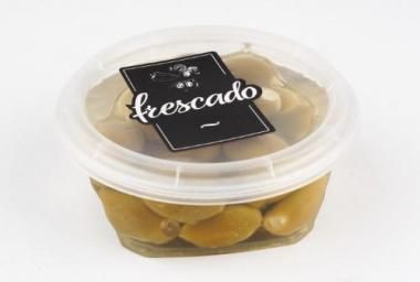 Zaļās olīvas FRESCADO, pildītas ar fetas sieru, 250 g (450-10733)